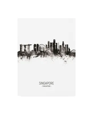 Michael Tompsett Singapore Skyline Portrait Ii Canvas Art