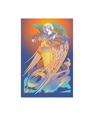 David Chestnutt New Angel with Harp Canvas Art - 27" x 33.5"