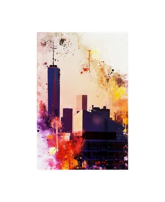 Philippe Hugonnard Nyc Watercolor Collection - One World Trade center Canvas Art