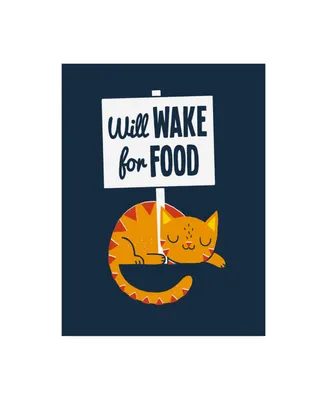 Michael Buxto Will Wake for Food Canvas Art