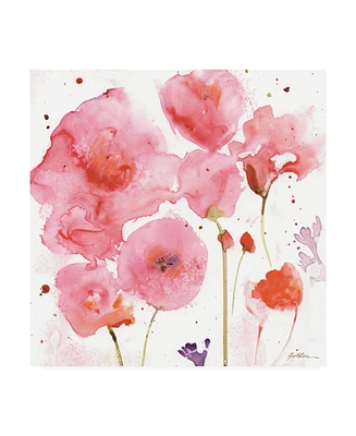 Sheila Golden Rose- Pink Parade Canvas Art - 20" x 25"