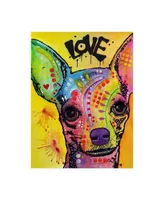 Dean Russo Chihuahua Drip Love Canvas Art