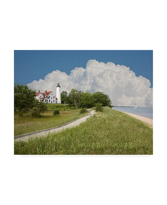 Monte Nagler Point Iroquois Lighthouse Bay Mills Michigan Canvas Art