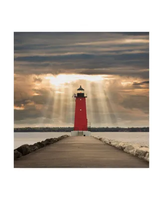 Monte Nagler Manistique Lighthouse Michigan Color Canvas Art