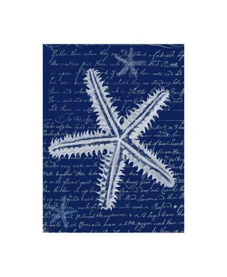 Fab Funky White Starfish on Blue a Canvas Art