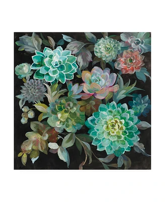 Danhui Nai Floral Succulents Canvas Art - 36.5" x 48"