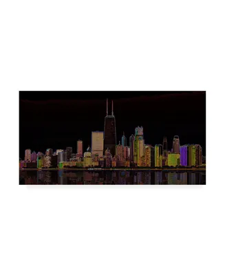 Ellicia Amando Chicago Glowing Canvas Art - 19.5" x 26"