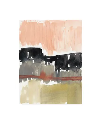 Jennifer Goldberger Crimson on the Horizon I Canvas Art
