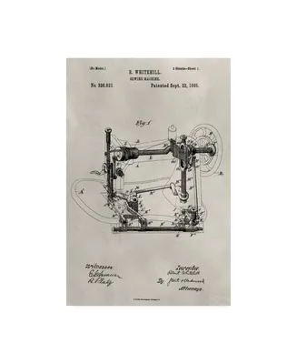Alicia Ludwig Patent-Sewing Machine Canvas Art
