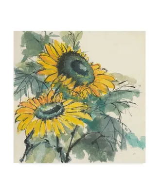 Chris Paschke Sunflower Watercolor I Canvas Art