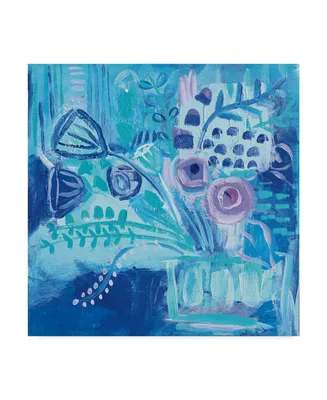 Farida Zaman Burst of Blue Canvas Art - 15" x 20"