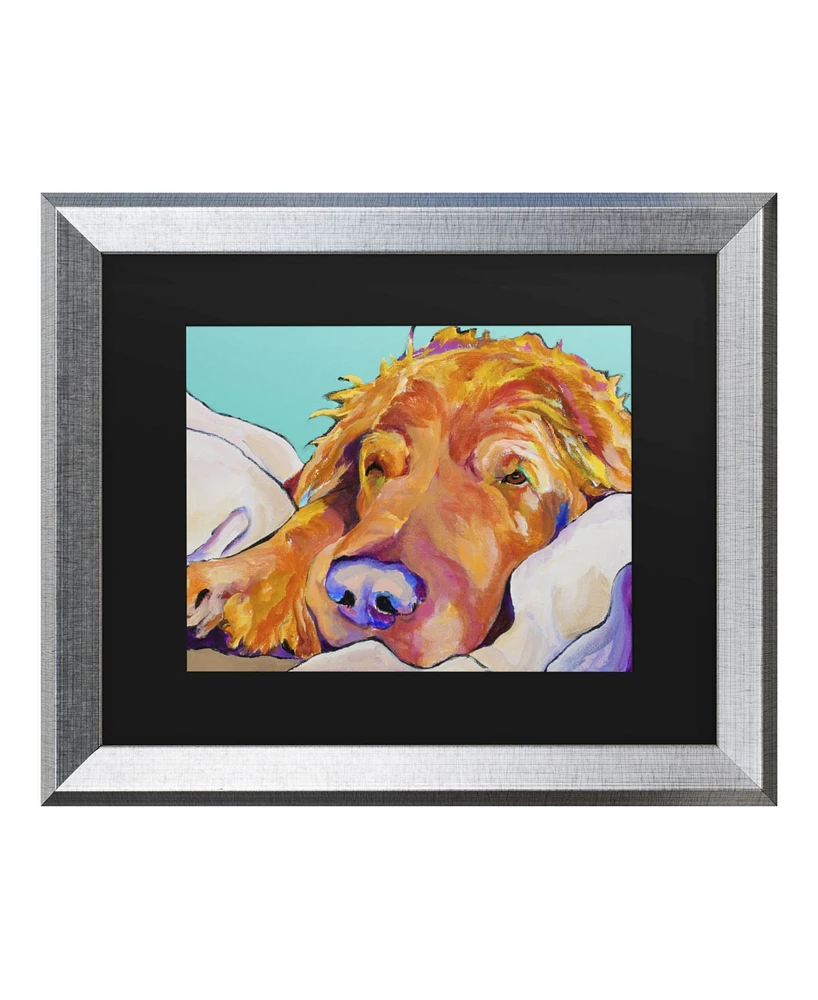 Pat Saunders-White Snoozer King Matted Framed Art - 27" x 33"