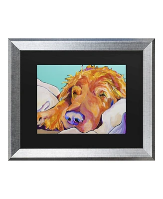 Pat Saunders-White Snoozer King Matted Framed Art - 27" x 33"
