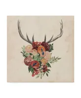 Grace Popp Flower Antlers Ii Canvas Art