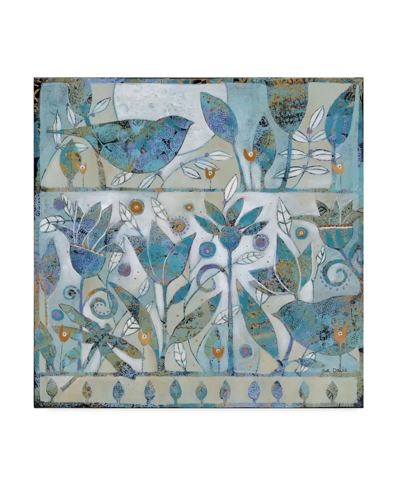 Sue Davis Spring Garden Abstract Modern Canvas Art