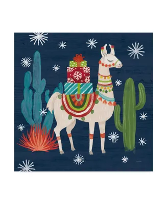 Mary Urban Lovely Llamas Ii Christmas Canvas Art - 15" x 20"