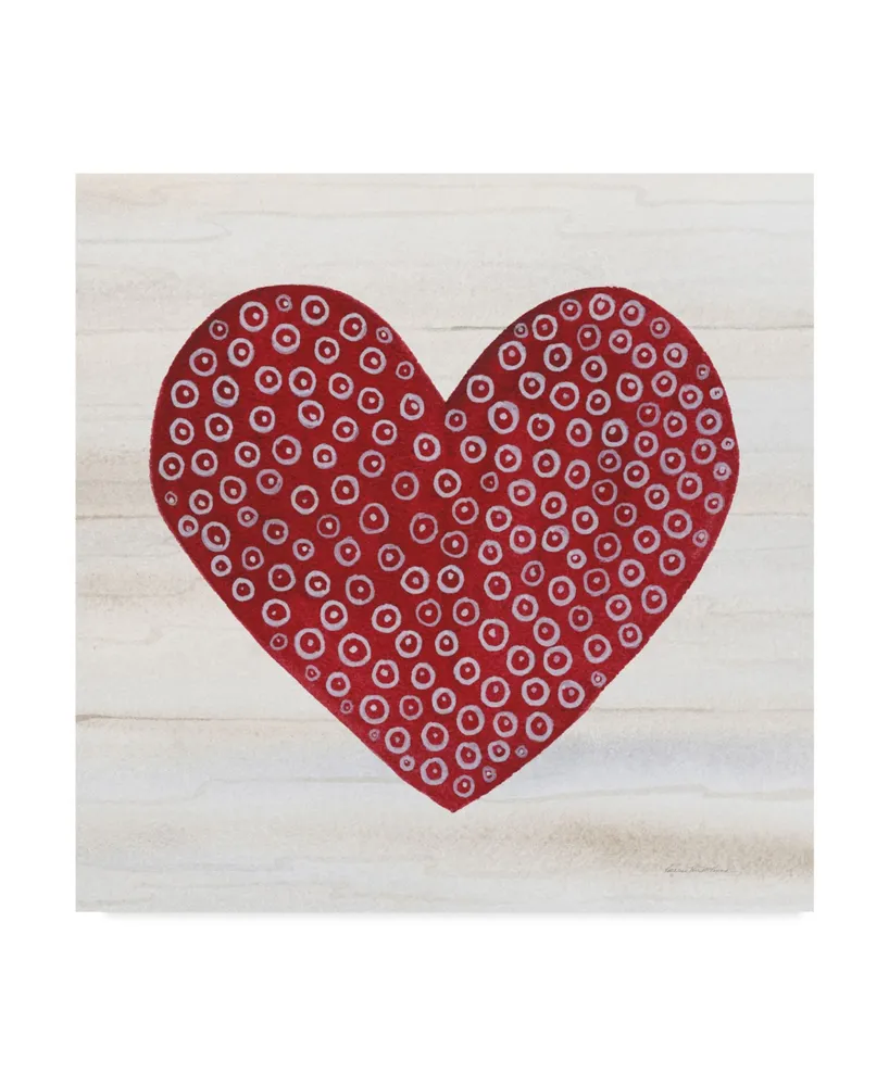 Kathleen Parr Mckenna Rustic Valentine Heart Iii Canvas Art - 15" x 20"