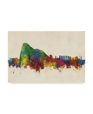 Michael Tompsett Gibraltar Skyline Canvas Art