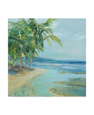 Suzanne Wilkins Blue Coastal Lagoon Canvas Art