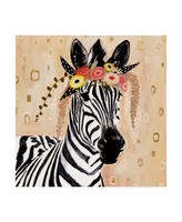 Victoria Borges Klimt Zebra I Canvas Art - 15" x 20"