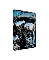 Roderick Stevens Sunset & Motorcycle Canvas Art - 19.5" x 26"