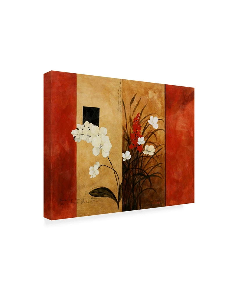 Pablo Esteban Flowers Bouquet on Panels Canvas Art