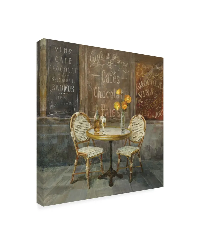 Danhui Nai French Cafe Painting Canvas Art - 15.5" x 21"