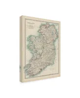 Johnston Johnstons Map of Ireland Canvas Art - 27" x 33.5"