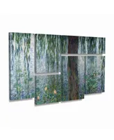 Claude Monet Waterlillies Multi Panel Art Set 6 Piece - 49" x 19"