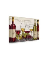 Janelle Penner Wine Tasting Red and White Canvas Art - 15" x 20"