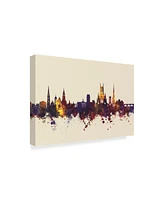 Michael Tompsett Worcester England Skyline Iii Canvas Art - 37" x 49"