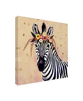 Victoria Borges Klimt Zebra Ii Canvas Art - 15" x 20"
