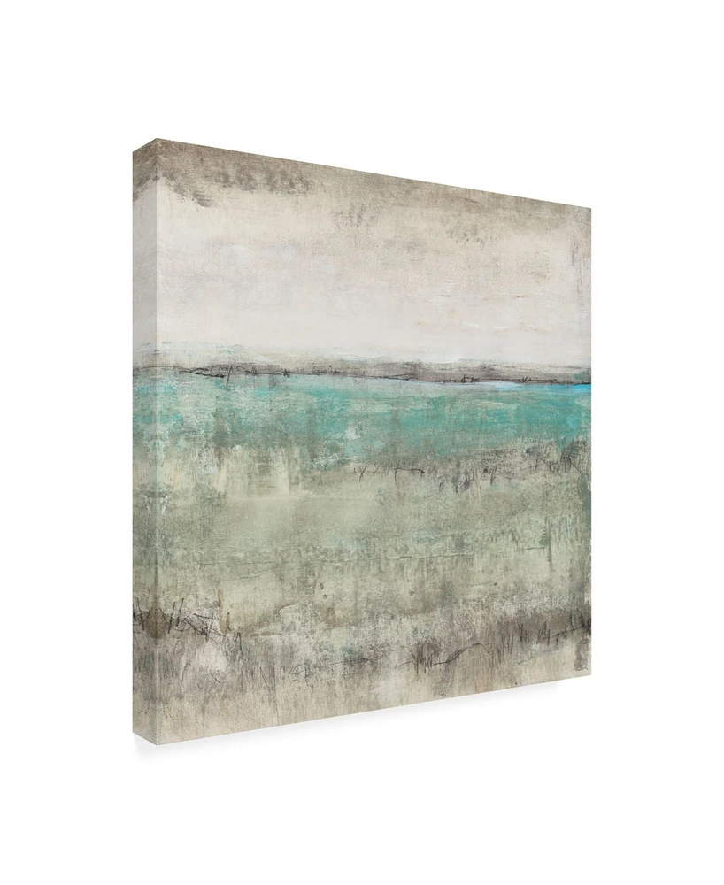 Tim Otoole Aqua Horizon I Canvas Art - 27" x 33"