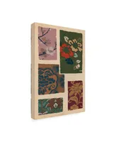 Ema Seizan Japanese Textile Design Ii Canvas Art - 15" x 20"
