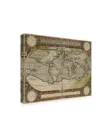 Vision Studio Antique World Map Canvas Art - 20" x 25"