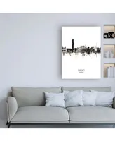 Michael Tompsett Malmo Sweden Skyline Portrait Ii Canvas Art - 19.5" x 26"