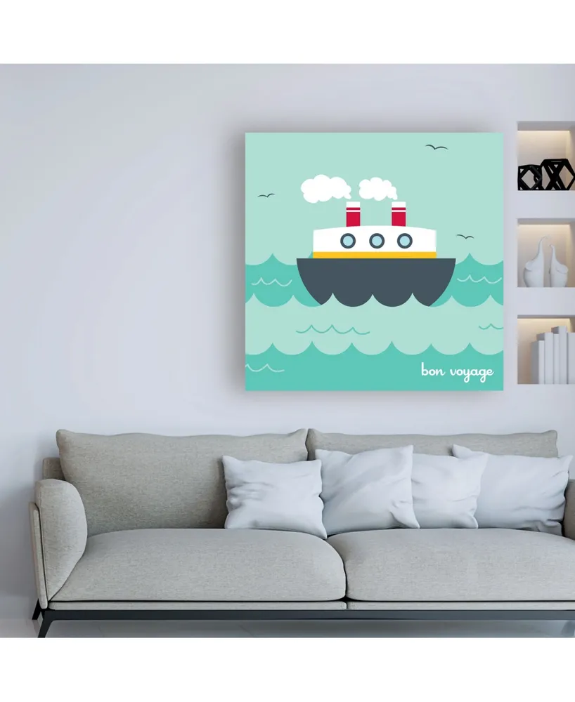 Holli Conger Bon Voyage Cruise Ship Canvas Art