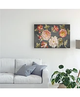 Danhui Nai Mixed Floral Charcoal Canvas Art - 19.5" x 26"