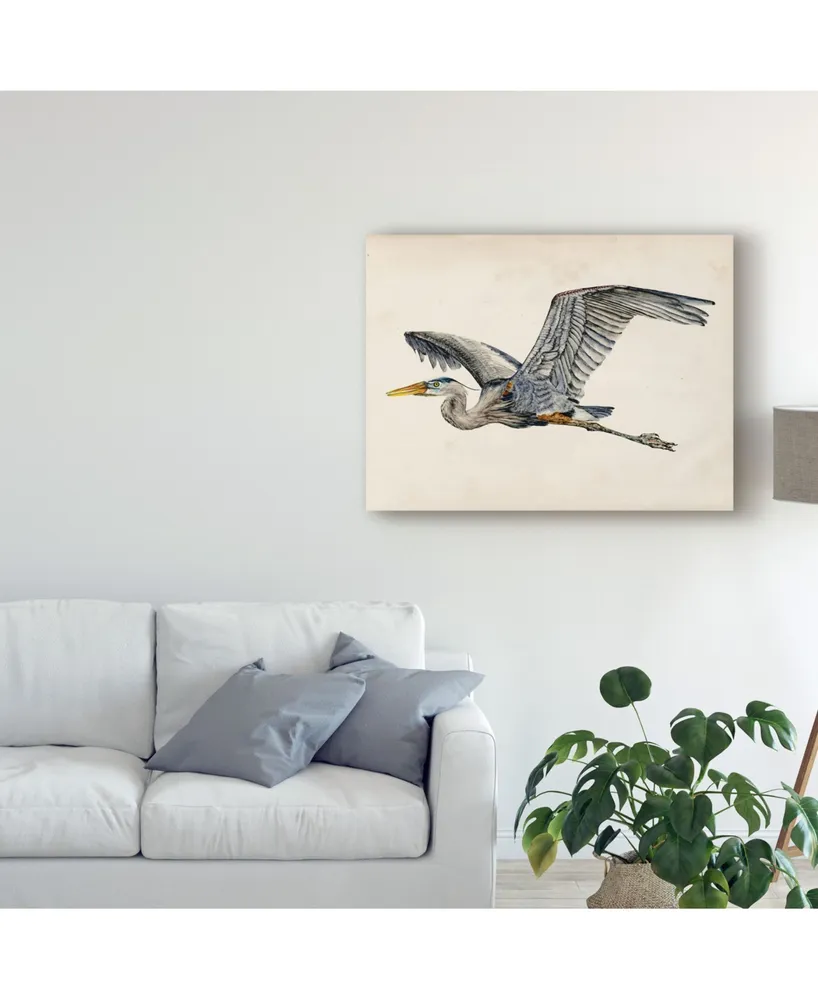 Melissa Wang Blue Heron Rendering Iii Canvas Art