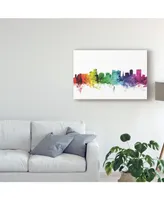 Michael Tompsett Orlando Florida Skyline Rainbow Canvas Art