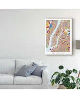 Michael Tompsett New York City Street Map Ii Canvas Art - 20" x 25"