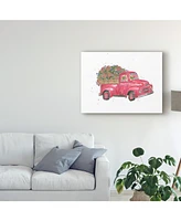 Catherine Mcguire Flower Truck Iv Canvas Art - 15" x 20"