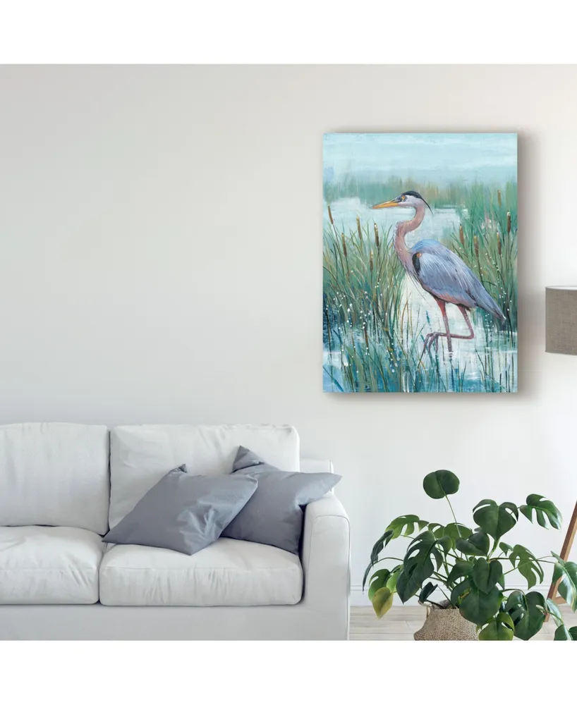 Tim Otoole Marsh Heron Ii Canvas Art