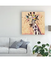 Victoria Borges Klimt Giraffe I Canvas Art - 20" x 25"