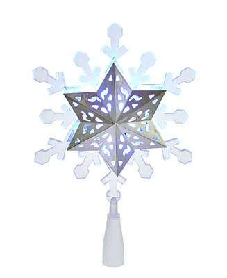 Kurt Adler 9" Led Rotating Snowflake Treetop