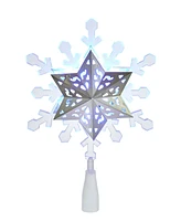 Kurt Adler 9" Led Rotating Snowflake Treetop