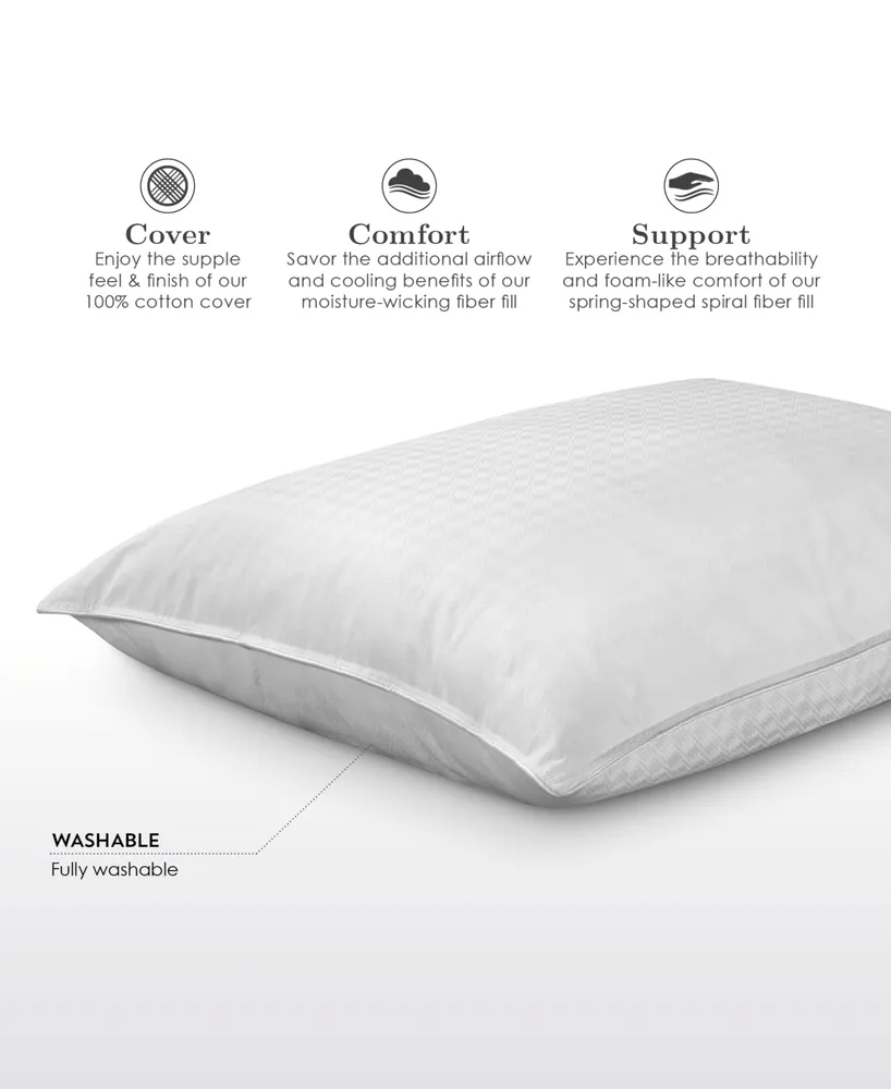 Fabric Tech Cooling Memory Fiber Pillow