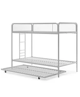 EveryRoom Elia Triple Twin Metal Bunk Bed