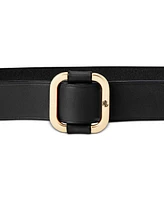 Lauren Ralph Women's Leather Slide-Buckle Belt