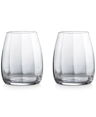 Waterford Elegance Optic Double Old Fashioned Pair